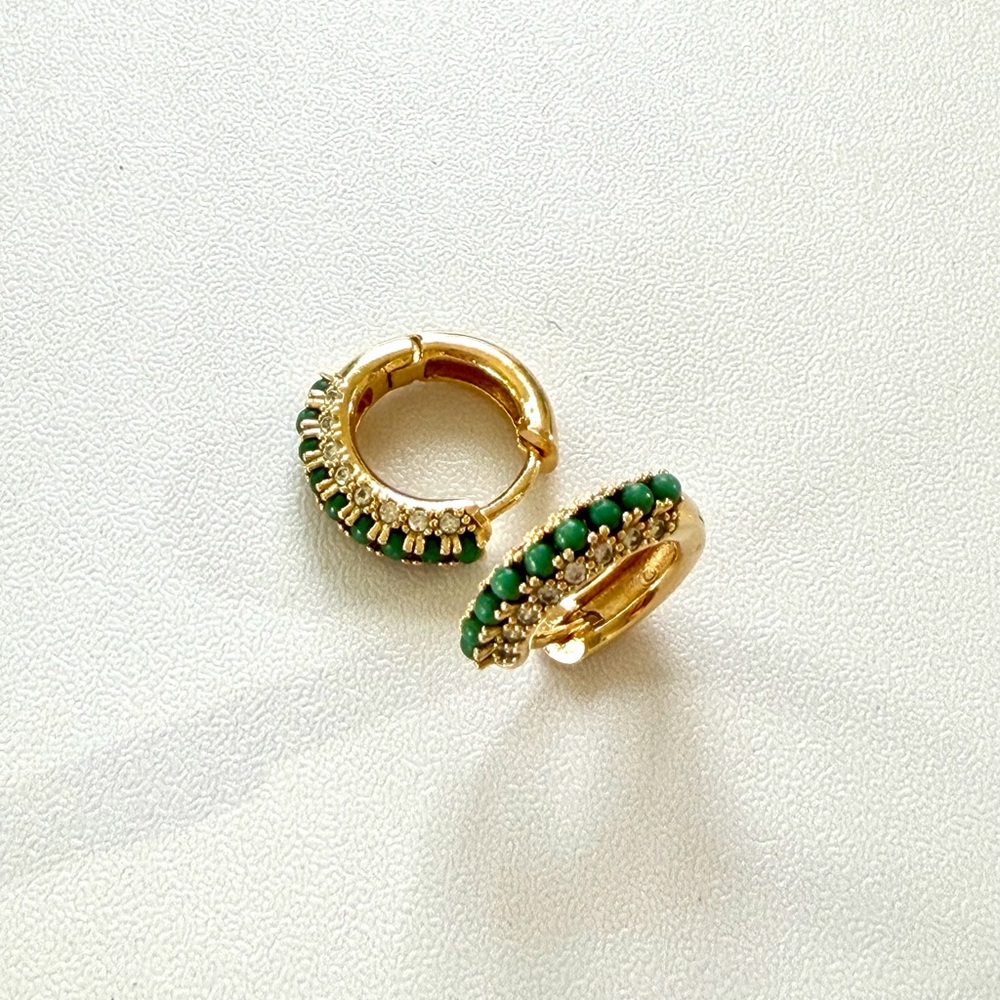 Anthropologie Barnet Huggie Hoop Earrings